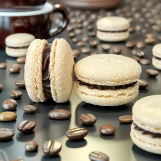 Coffee Macaron Edmonton | Tisto Cakes