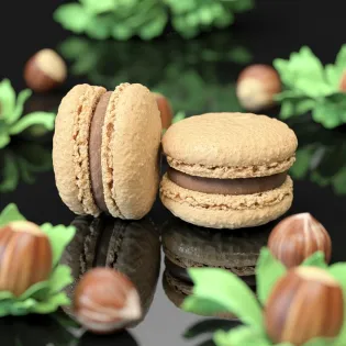 Hazelnut Macaron Edmonton | Tisto Cakes