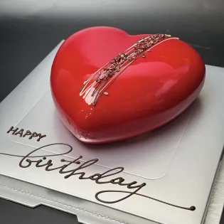 Red Heart Mousse Cake Edmonton | Tisto Cakes