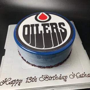 Go Oilers Go Cake Edmonton | Tisto Cakes