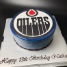 Mousse cake "Go Oilers go"| TISTO CAKES Edmonton