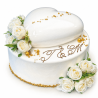 2 tiered mousse cake "Big heart"