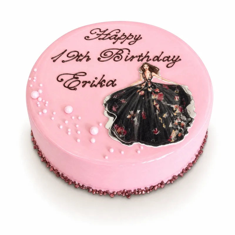 Girl Mousse Cake Edmonton | Tisto Cakes