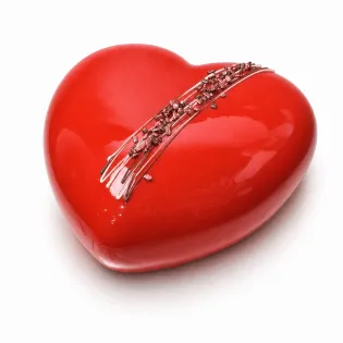 Red Heart Mousse Cake Edmonton | Tisto Cakes