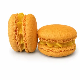 Mango-Pineapple Macaron Edmonton | Tisto Cakes
