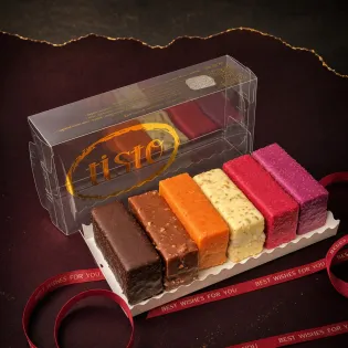 Box of 6 mousse desserts "Just to Tea" in Edmonton | TISTO CAKES