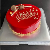 Mousse cake Happy Birthday in Edmonton | TISTO CAKES