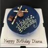 Mousse cake Happy Birthday in Edmonton | TISTO CAKES