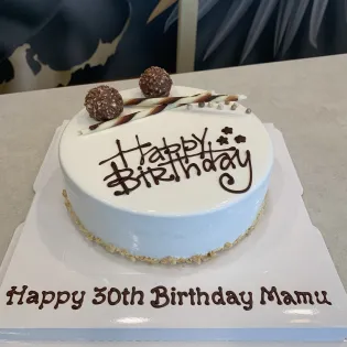 Happy Birthday Mousse Cake Edmonton | Tisto Cakes
