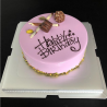 Mousse cake Happy Birthday in Edmonton | TISTO CAKES