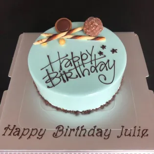 Happy Birthday Mousse Cake Edmonton | Tisto Cakes