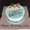 Mousse cake Happy Birthday in Edmonton | TISTO CAKES